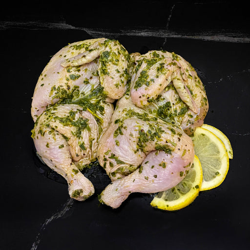 Lemon and Herb Marinated Half Cornish Hen